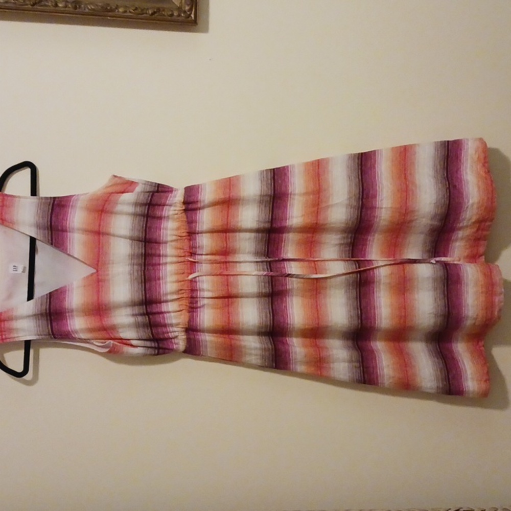 Gap..orange, white and Burgundy..size 8